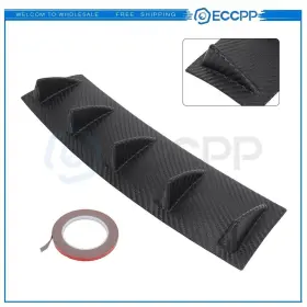 Ec101619600p0603 Eccpp 23 Inch Rear Lower Bumper Diffuser Fin Spoiler Lip Wing Splitter Abs Plastic