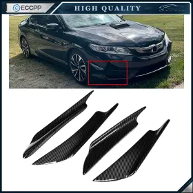 Ec16138101p Eccpp For Bmw F30 F31 F32 F33 F22 Carbon Look Front Bumper Splitter Diffuser Canards