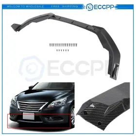 Ec161390022103p Eccpp For 20-21 Nissan Sentra Front Bumper Lip Spoiler Splitter Carbon Fiber Color Pp