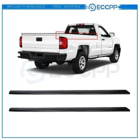 Ec16650208p21 Eccpp For 99-07 Sierra 1500 2500 6.6ft Bed Rail Caps Moulding Protector Side Trim Panel