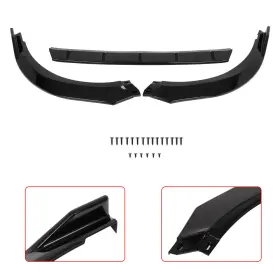 Ec21119563101cp Eccpp Glossy Black Fits 2021-2023 Toyota Camry Le Xle Front Bumper Lip Spoiler