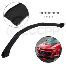 Ec2301650341506cp3 Eccpp Fits 2016-present Chevy Camaro 3pc Black Front Bumper Spoiler Lip