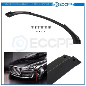 Ec2301650371506cp3 Eccpp Fits 13-16 Hyundai Genesis Coupe 3pc Black Front Bumper Spoiler Lip
