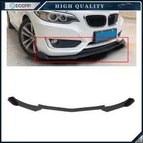 Ec2301682381506cp Eccpp Universal Carbon Fiber Print Adjustable Front Bumper Body Kit Lip 3pcs
