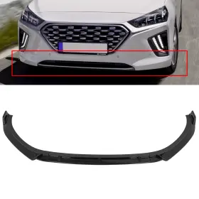Ec231195660601p Eccpp Glossy Black Fits 2017-2022 Hyundai Ioniq Front Bumper Lip Spoiler