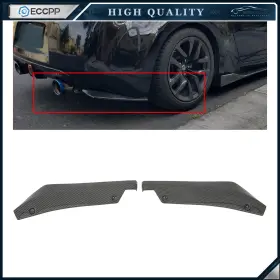 Hk1706280422y01 Eccpp Universal 2pcs Carbon Color Rear Bumper Lips Diffuser Car Accessories Body Kit