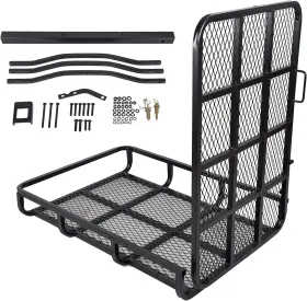 Ecotric 602668009724 Hitch Mount Wheelchair Carrier Electric Cargo Black