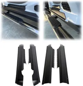 Et-023 Ecotric Trail Armor Rocker Panel Cover Compatible With 2009-2022 Dodge Black