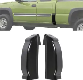 Vc-lyam-270-2 Ecotric Pair Cab Corners Compatible With 1999-2007 Chevy Silverado Gmc Black