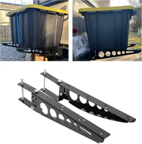 Vc-lyam-447 Ecotric Universal Bumper Cargo Bracket Fits Rv 4 Inch Square Black