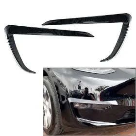 Efmotorshop 550753576814 1 Pair Car Front Fog Light Lamp Eyebrow Cover Trim For Tesla Model Y 2020-2023