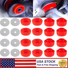 Egqp105red Eg-auto 7-141 Body Cab Mount Bushing Kit For Chevy Silverado Sierra 1500/2500 1999-2014