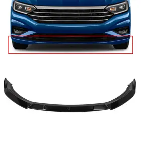 Eg1411927114s Egnetparts For 2019-2021 Vw Jetta Non Gli Painted Black Front Lips Bumper Protector