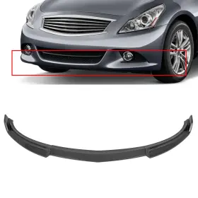 Eg16061195832503s Egnetparts Fits 07-09 Infiniti G35 G37 Carbon Fiber Hydro Dip Front Lip Splitter Air Dam