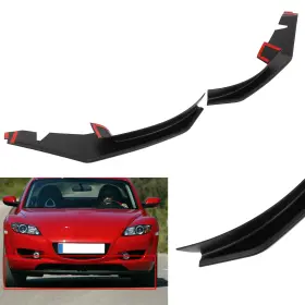 Eg16061196002503s Egnetparts Fits Mazda Rx-8 2004-2008 Matt Black Front Lip Splitter Chin Spoiler Air Dam