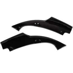 Eg16161381s04 Egnetparts For 16-18 Honda Civic 2 Pc Rear Lips Bumper Lower Side Splitters Apron Valance