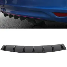 Eg1616195702s Egnetparts Universal 34 Inch X 6 Glossy Rear Lower Bumper Diffuser Fin Spoiler Lip Chassis