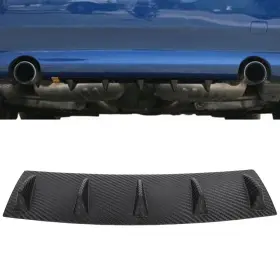 Eg1616196002s Egnetparts Universal 23 Inch X 6 3d Carbon Fiber Rear Lower Bumper Diffuser Fin Spoiler Lip
