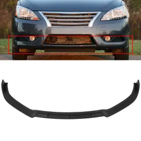 Eg16231195652503s Egnetparts Fits Nissan Sentra 2013-2015 Matt Black Front Lip Splitter Chin Spoiler Air Dam