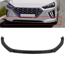 Eg191195662303s Egnetparts For 2017-2022 Hyundai Ioniq Painted Black Front Lips Bumper Protector