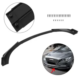 Eg1916109605g Egnetparts For 2013-2016 Hyundai Genesis Coupe Painted Black Front Lips Bumper Protector