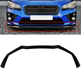Eg1916697721ge0216 Egnetparts For 2015-2021 Subaru Wrx Sti Sedan Painted Black Front Lips Bumper Protector