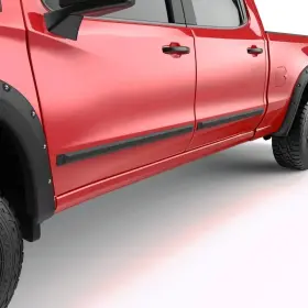 991694 Egr For Chevy Silverado 1500 19 Bolt-on Look Textured Matte Black Body Side Moldings