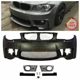 51117311235 Europartsautostore Bmw 1m Style Front Bumper For 2008-13 E82 E88 1 Series 128 135 2d Coupe No Pdc