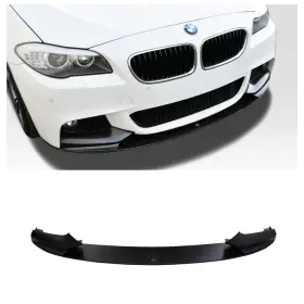 F10mtftlip Europartsautostore Bmw M Performance Style Front Lip Spoiler For F10 Mtech M-sport Bumper 2011