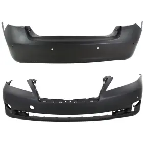 14510373 Evan-fischer Front And Rear Bumper Cover Set For 2010-2012 Lexus Es350 With Parking Sensor Holes