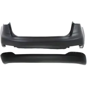 Ki1100176 Evan-fischer 14618806 New Bumper Covers Fascias Set Of 2 Rear Upper For Kia Ki1115104 Pair