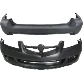 Ac1100147 Evan-fischer 14874814 New Bumper Covers Fascias Set Of 2 Front And Rear Ac1000150 Pair