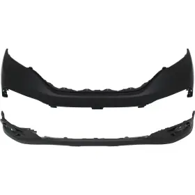 04711t0aa90zz Evan-fischer 16589545 04712t0aa90 New Set Of 2 Bumper Covers Fascias Front Upper Pair