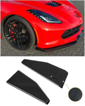 49947 Extreme Online Store For 14-19 Corvette C7 Z06 Stage 2 Carbon Flash Side End Caps Extension Pair