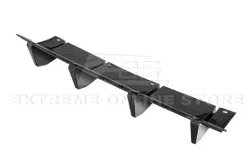 Cpe-diff-459-cflk Extreme Online Store Srt Hydro-dipped Carbon Fiber Rear Add-on Diffuser For 15-up Dodge Challenger