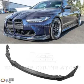 My-flip-587-bkcf-1zl Extreme Online Store For 21-up Bmw G80 M3 G82 M4 Carbon Fiber Front Bumper Lip Vrs Style Splitter