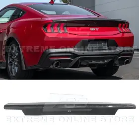 My-trunk-760-bkcf Extreme Online Store For 24-up Ford Mustang Coupe Carbon Fiber Rear Decklid Spoiler Factory Style