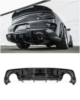 Wsa-diff-1152-v2-abs Extreme Online Store For 20-up Dodge Charger Widebody Srt Glossy Black Rear Bumper Diffuser Valance