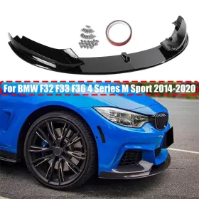 First-class2019 At19007001 Glossy Black Front Bumper Lip Splitter For 14-20 Bmw F32 F33 F36 M Sport Stage 4
