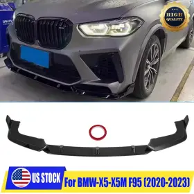 First-class2019 At19057401 Glossy Black Front Bumper Lip Splitter Spoiler For 2020-2023 Bmw F95 X5m Stage 3