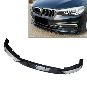 Flashbuyeasyusa 550722518388 Front Bumper Lip Spoiler Splitters For Bmw 5 Series G30 525i 530i 2017-20 Carbon