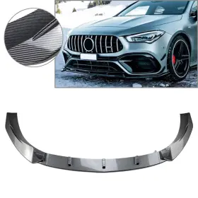 Flashbuyeasyusa 550722590285 Front Bumper Splitter Lip Diffuser Spoiler Guard Protector For Benz Cla Class
