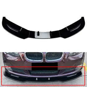 Flashbuyeasyusa 550733858886 Front Bumper Lip Black For Bmw 3 Series E92 E93 Mercedes Benz C Class W204