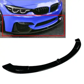Flashbuyeasyusa 550733903494 Front Bumper Lip Spoiler Splitter Black For Bmw F80 F81 M3 F82 F83 M4 2014-2020