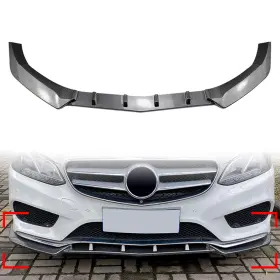 Flashbuyeasyusa 550733968462 Front Bumper Lip Spoiler Kit Fit Benz E Class W212 E200 E220 E250 E300 E350 Auto