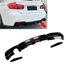 Flashbuyeasyusa 550738457367 3x Rear Bumper Protector Spoiler Lip For Bmw 3 Series F30 F31 F35 M Sport 12-19