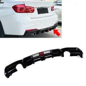 Flashbuyeasyusa 550738995630 Rear Bumper Protector Spoiler Lip For Bmw 3 Series F30 F31 F35 M Sport 2012-2019