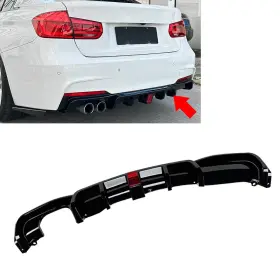 Flashbuyeasyusa 550739869442 1pc Rear Bumper Protector Spoiler Lip For Bmw 3 Series F30 F31 F35 M Sport 12-19