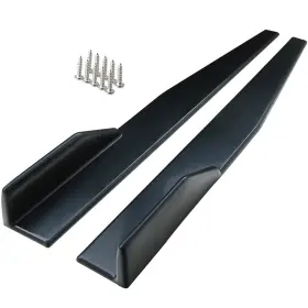 Fl16608at462s Flatroad 31 Inch X 4 Universal Black Side Skirt Rocker Splitters Winglet Canard Diffuser New