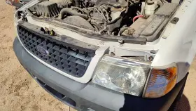 5l2z8200cac Ford 2002-2005 Explorer Complete Header Panel Assembly Grille Headlights Oem